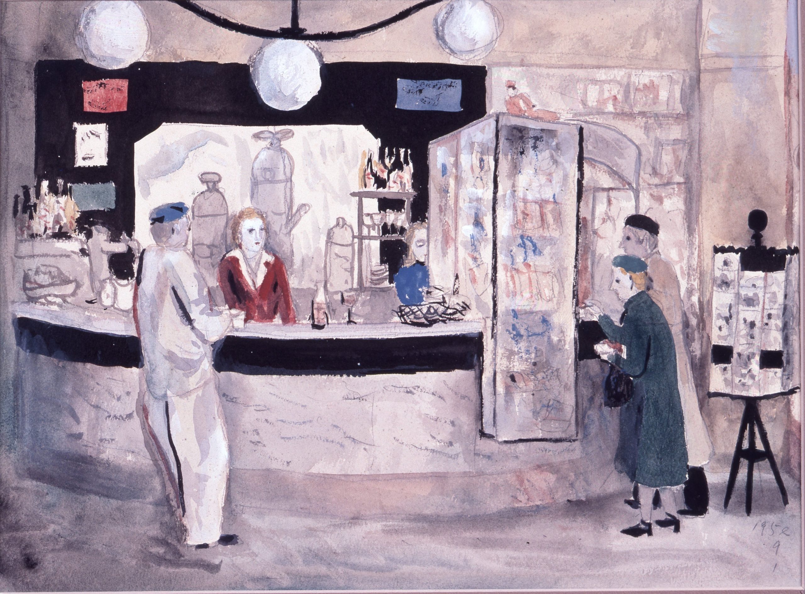 Insho Dōmoto, Paris’te Bir Bistro (1952)