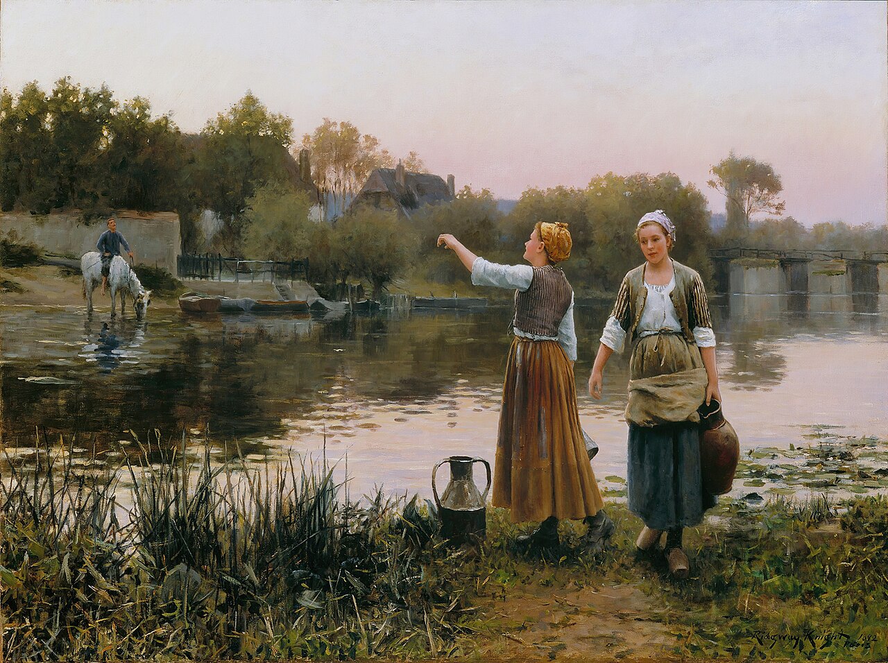 Daniel Ridgway Knight, The Water Carriers (1892)
